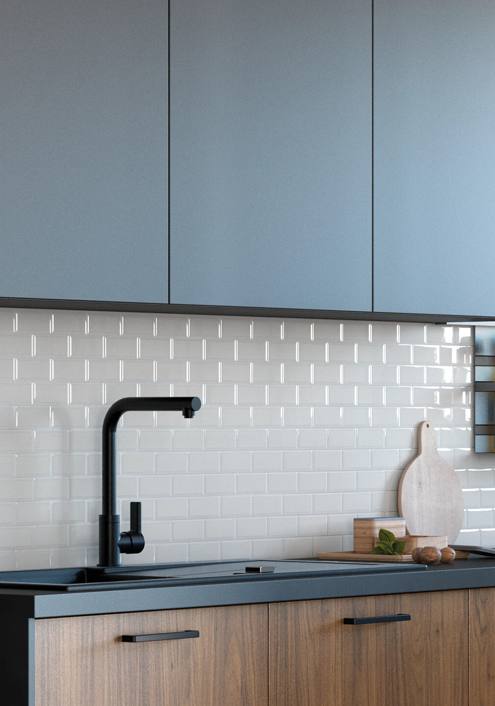 VALENTINA Noyer et Noir Mat